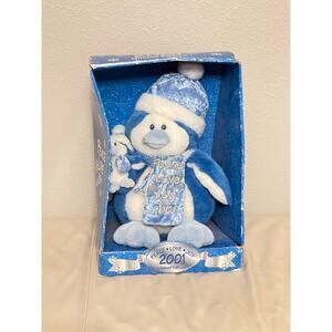 Vintage Dan Dee Limited 2001 Penguin Mother/ Baby 16''  Plush Stuffed Animal